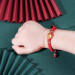 Buddha Stones 999 Sterling Silver Apple Red Multicolored Rope Luck Protection Handcrafted Kids Bracelet Bracelet BS 5