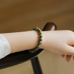 Buddha Stones Tibetan Green Sandalwood Soothing Cure Bracelet Bracelet BS 3