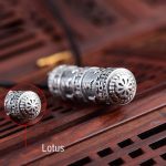 Buddha Stones Tibetan Om Mani Padme Hum Buddha Swastika Luck Necklace Pendant Necklaces & Pendants BS 1