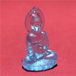 Buddha Stones Blue Tathagata Buddha Medicine Buddha Liuli Crystal Serenity Amulet Necklace Pendant Necklaces & Pendants BS 7
