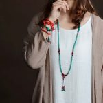 Buddha Stones Turquoise Black Onyx Red Turquoise Bead Protection Bracelet Bracelet Necklaces & Pendants BS 9