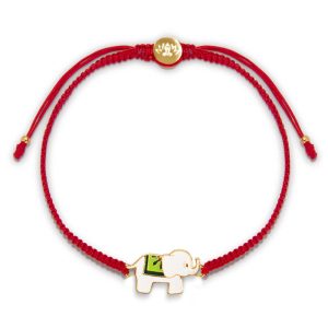 Tibetan Handmade 925 Sterling Silver Lucky Elephant Red String Bracelet (Extra 30% Off | USE CODE: FS30) Bracelet BS ELEPHANT SYMBOL(Bracelet Size 16-25cm)