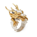 Buddha Stones 925 Sterling Silver Dragon Luck Success Protection Adjustable Ring Pendant Ring BS 3