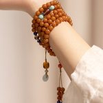 Buddha Stones 108 Beads Bodhi Seed Blessing Meditation Bracelet Mala Mala Bracelet BS 7