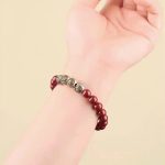 Buddha Stones 925 Sterling Silver Natural Cinnabar Four Beasts Blessing Bracelet Bracelet BS 19
