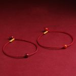 Buddha Stones Natural Cinnabar Red Agate Blessing Red String Bracelet Bracelet BS 1