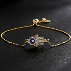 Buddha Stones Evil Eye Protection Courage Bracelet Bracelet BS Copper