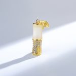 Buddha Stones 925 Sterling Silver Hetian White Jade Bamboo Happiness Necklace Pendant Necklaces & Pendants BS 3