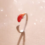 Buddha Stones Koi Fish Copper Balance Luck Adjustable Ring Rings BS 11