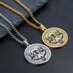 Buddha Stones Animal Titanium Steel Chain Necklace Protection Pendant Necklaces & Pendants BS 14