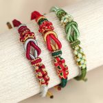 Buddha Stones Handmade Peach Blossom Knot Eight Thread Peace Knot Luck Protection Bracelet Bracelet BS 2