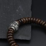 Buddha Stones Natural Tibetan Coconut Shell Om Mani Padme Hum Positive Bracelet Bracelet BS 12