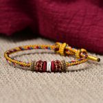 Buddha Stones Handmade Dunhuang Color Luck Braid String Bracelet Bracelet BS 10