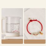 Buddha Stones Round Peace Buckle Jade Lotus Happiness Abundance Wealth String Bracelet Bracelet BS 9