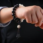 Buddha Stones Ebony YinYang Protection Bracelet Decoration Bracelet BS 5