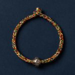 Buddha Stones 925 Sterling Silver Tibet Handmade Om Mani Padme Hum Luck Protection King Kong Knot Braided Bracelet Bracelet BS Simple Version Multicolored 18cm