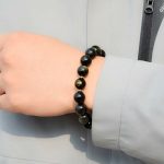 Buddha Stones Chinese Zodiac Natal Buddha Gold Sheen Obsidian Wealth Protection Bracelet Bracelet BS 9