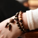 Buddha Stones Tibetan Sandalwood Protection Charm Mala Bracelet Mala Bracelet BS 2