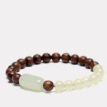 Buddha Stones  Jade Sandalwood Luck Abundance Bracelet Bracelet BS 6