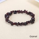 Natural Irregular Shape Crystal Stone Warmth Soothing Bracelet Bracelet BS Garnet