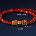 Buddha Stones Chinese Zodiac Natal Buddha Silver Luck Braided String Bracelet Bracelet BS 15