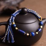 Buddha Stones Handmade Natural Lazurite Bead Positive Rope Bracelet Bracelet BS 2