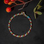 Buddha Stones Tibet Handmade Five Color Thread Protection Braid String Bracelet Bracelet BS 2
