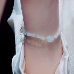 Buddha Stones Tianshan White Jade Bamboo Pattern Luck Blessing Bracelet 14