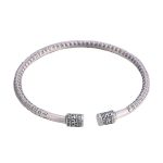 Buddha Stones Tibetan Heart Sutra White Copper Luck Bracelet Bracelet BS 4