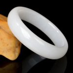 Buddha Stones Natural Golden Silk Jade Wealth Luck Bracelet Bangle Bracelet Bangle BS 13