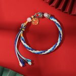 Buddha Stones 925 Sterling Silver Handmade Gourd Blessing String Reincarnation Knot Bracelet Bracelet BS Reincarnation Knot(Wrist Circumference 15-19cm)