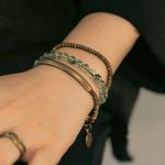 Buddha Stones Purple Phantom Red Hematoid Quartz Green Rutilated Quartz Copper Love Forgive Bracelet Bracelet BS 22