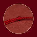 Buddhastoneshop 925 Sterling Silver Endless Knot Protection Luck Red String Bracelet Anklet