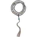 Buddha Stones 108 Mala Beads 925 Sterling Silver Red Agate Turquoise Confidence Charm Bracelet Mala Bracelet BS 14