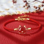 Buddha Stones 925 Sterling Silver Year of the Dragon Natural Hetian Jade Red Agate Cute Dragon Protection Success Bracelet Necklace Pendant Earrings Bracelet Necklaces & Pendants BS Dragon Red String Bracelet Red Agate(Confidence♥Calm)