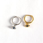 Buddha Stones 925 Sterling Silver Evil Eye Blessing Protection Stud Earrings Earrings BS 13