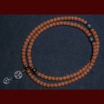 Tibet 108 Mala Beads Rudraksha Bodhi Seed Chinese Zodiac Natal Buddha Wealth Charm Bracelet Mala Bracelet BS 1