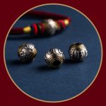 Buddha Stones 925 Sterling Silver Tibet Handmade Om Mani Padme Hum Luck Protection King Kong Knot Braided Bracelet Bracelet BS 9