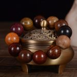 Buddha Stones Multicolored Sandalwood Protection Healing Bracelet Bracelet BS 3