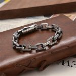 Buddha Stones Vintage Tang Dynasty Flower Design Engraved Luck Energy Bracelet Bracelet BS 4