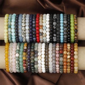 Buddha Stones Natural Stone Quartz Healing Beads Bracelet Bracelet BS 8mm Green Agate