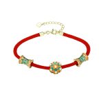 Buddha Stones Dunhuang 925 Sterling Silver Lotus Drum New Beginning Red Rope Bracelet Bracelet BS 11