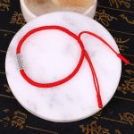 Buddha Stones Om Mani Padme Hum Luck Protection Red String Bracelet Bracelet BS Red(Bracelet Size 16-28cm)