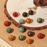 Buddha Stones Natural Multicolored Lacquer Beads Calm Bracelet Bracelet BS 2