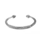 Buddha Stones Tibetan Om Mani Padme Hum Heart Sutra Purity Cuff Bracelet Bracelet Bangle BS 12