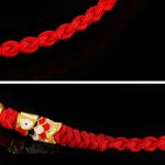 Buddha Stones 999 Gold Luck Koi Fish Handcrafted Braided String Bracelet Bracelet BS 6