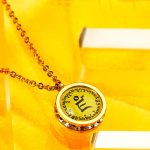 Buddha Stones Tibetan Yellow God Of Wealth Green Tara Buddha Serenity Titanium Steel Necklace Pendant Necklaces & Pendants BS 5