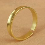Buddha Stones Copper Wealth Luck Cuff Bracelet Bangle Bracelet Bangle BS Gold