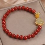 Buddha Stones Laughing Buddha Red Agate Jade Confidence Bracelet Bracelet BS 5