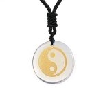 Buddha Stones Various Crystal Amethyst Tiger Eye Green Aventurine Yin Yang Spiritual Necklace Pendant Necklaces & Pendants BS 35
